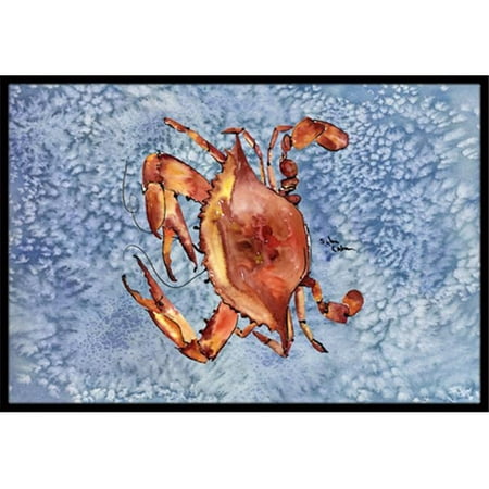 24H X 36W Caroline's Treasures 8097-JMAT Crab Indoor or Outdoor Mat 24x36 8097 Doormat Multicolor 